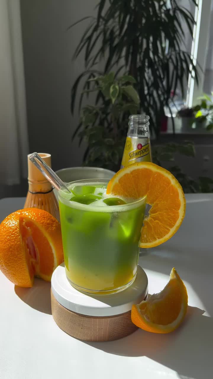 Orange Matcha Tonic